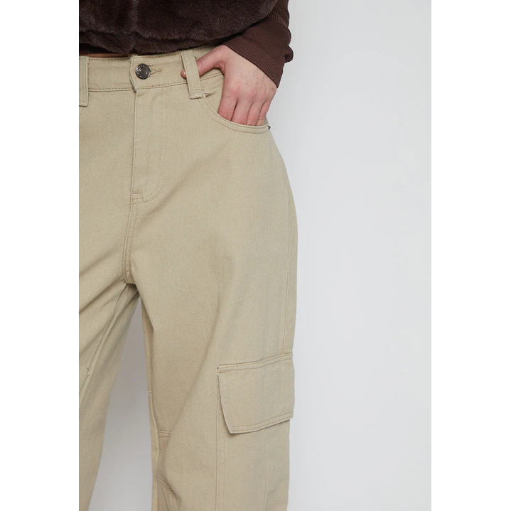 Pantalón Cargo Mujer Beige Familyshop 3