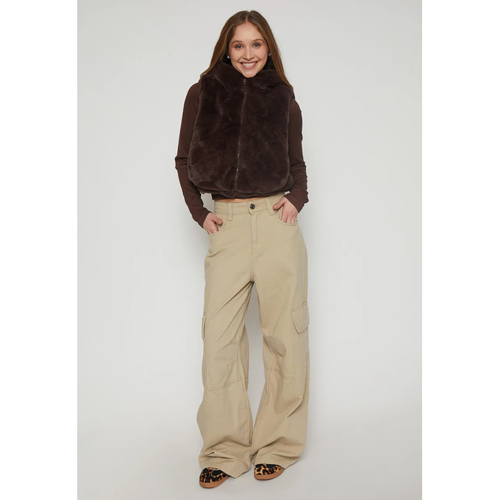 Pantalón Cargo Mujer Beige Familyshop 4