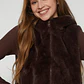 Chaqueta Piel Mujer Café Familyshop - Miniatura 3