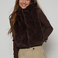 Chaqueta Piel Mujer Café Familyshop - Miniatura 1