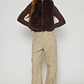 Chaqueta Piel Mujer Café Familyshop - Miniatura 4