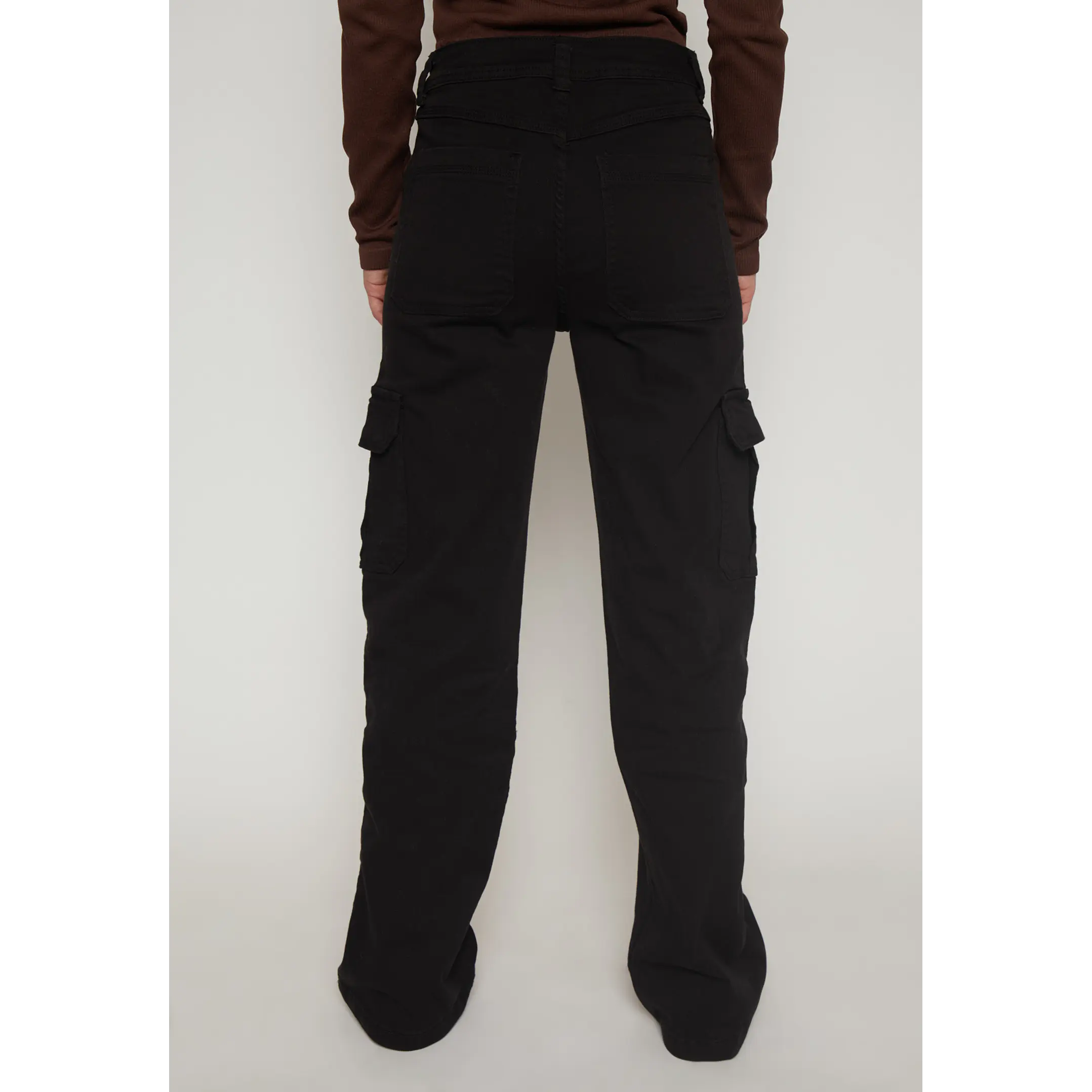 Pantalón Wide Leg Mujer Negro Familyshop 2