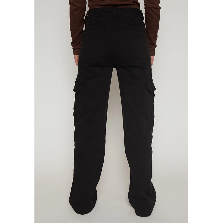 Pantalón Wide Leg Mujer Negro Familyshop 2