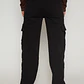 Pantalón Wide Leg Mujer Negro Familyshop - Miniatura 2