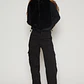 Chaqueta Piel Mujer Negro Familyshop - Miniatura 4