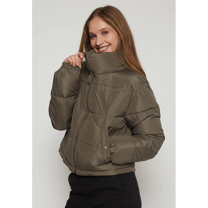 Parka Puffa Mujer Verde Familyshop 1