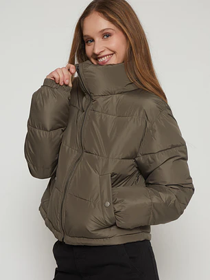 Parka Puffa Mujer Verde Familyshop