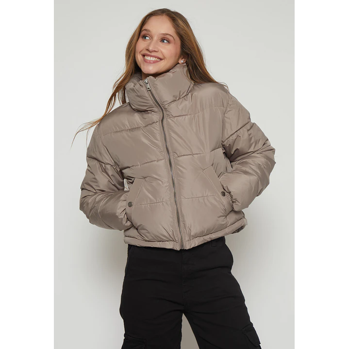 Parka Puffa Mujer Beige Familyshop 1