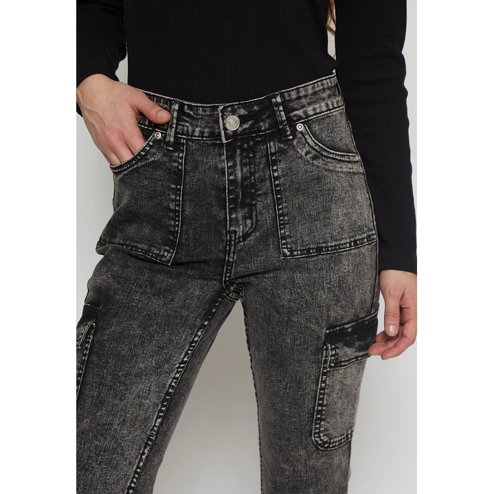 Jeans Flare Mujer Gris Familyshop 3