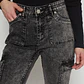 Jeans Flare Mujer Gris Familyshop - Miniatura 3