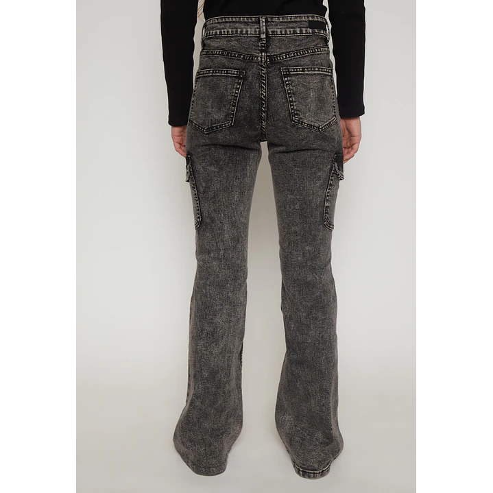 Jeans Flare Mujer Gris Familyshop 2
