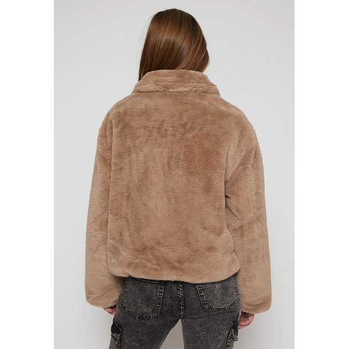 Chaqueta Piel Mujer Beige Familyshop 2