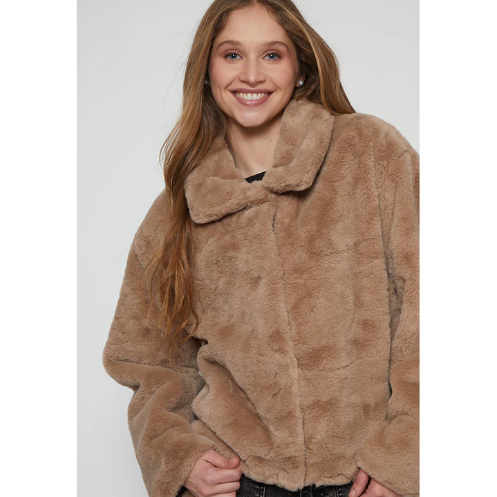 Chaqueta Piel Mujer Beige Familyshop 3