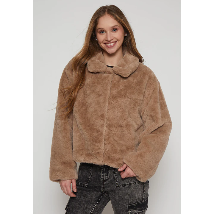 Chaqueta Piel Mujer Beige Familyshop 1