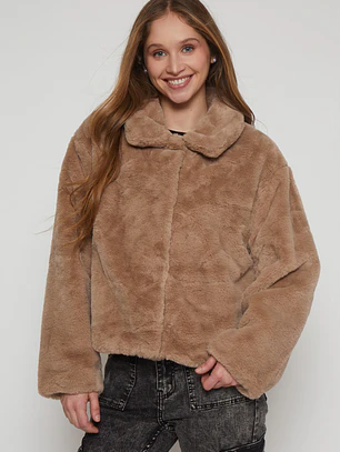 Chaqueta Piel Mujer Beige Familyshop