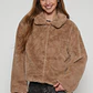 Chaqueta Piel Mujer Beige Familyshop - Miniatura 1