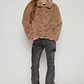 Chaqueta Piel Mujer Beige Familyshop - Miniatura 4