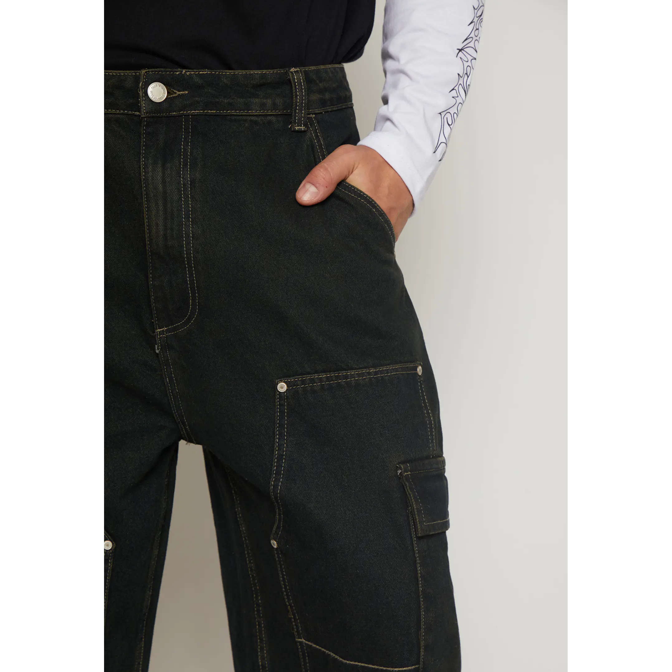 Jeans Carpintero Cargo Hombre Azul Familyshop 3