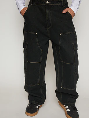 Jeans Carpintero Cargo Hombre Azul Familyshop