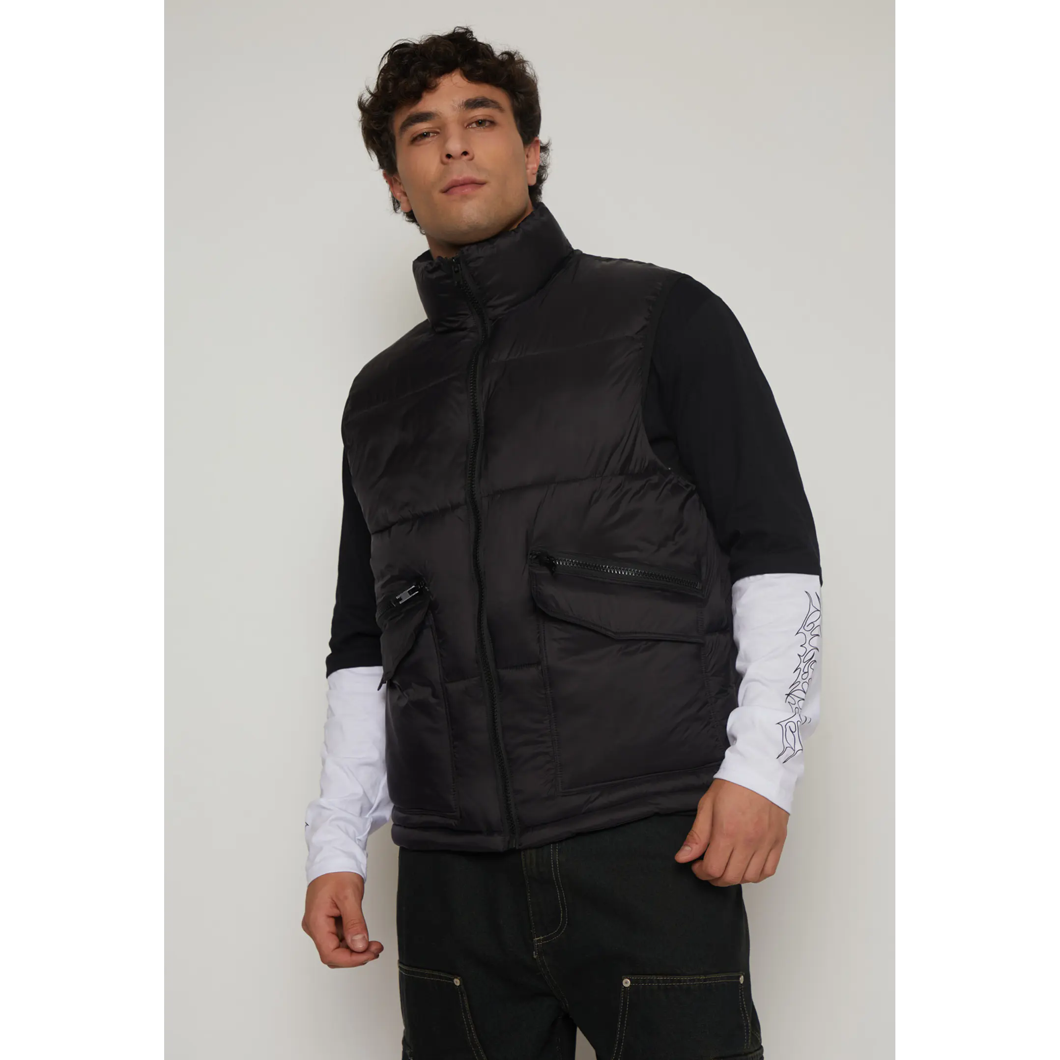 Parka Cargo Hombre Negro Familyshop 1