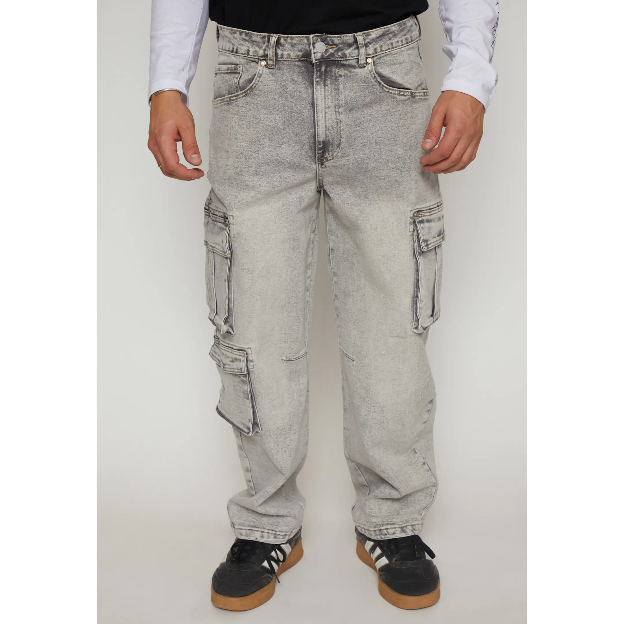 Jeans Cargo Hombre Gris Familyshop 1