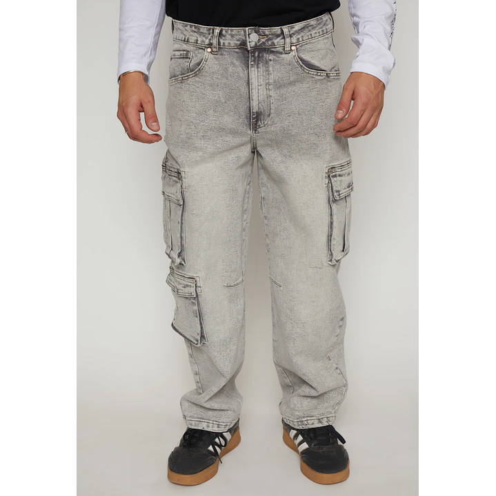 Jeans Cargo Hombre Gris Familyshop 1