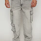 Jeans Cargo Hombre Gris Familyshop - Miniatura 1