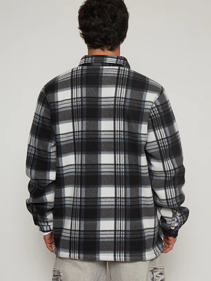 Chaqueta Escocesa Franela Hombre Azul Familyshop