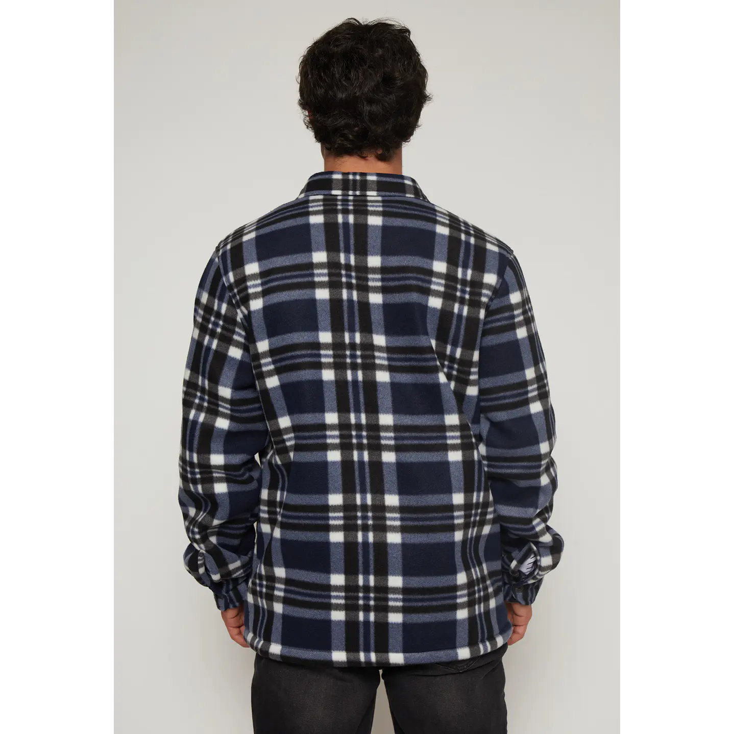 Chaqueta Escocesa Franela Hombre Azul Familyshop 2