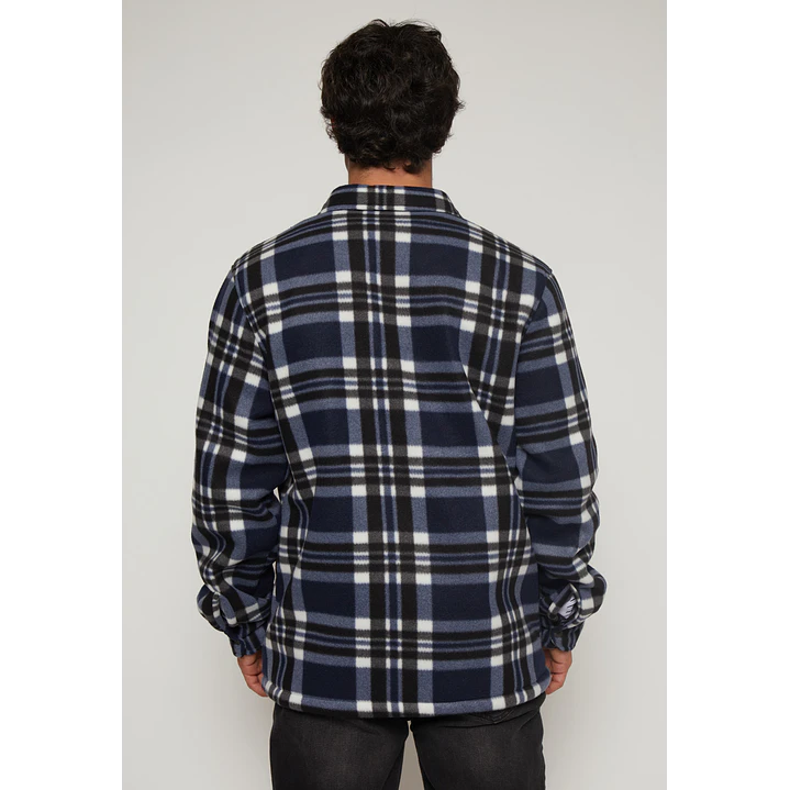 Chaqueta Escocesa Franela Hombre Azul Familyshop 2
