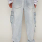 Jeans Cargo Hombre Azul Familyshop - Miniatura 2