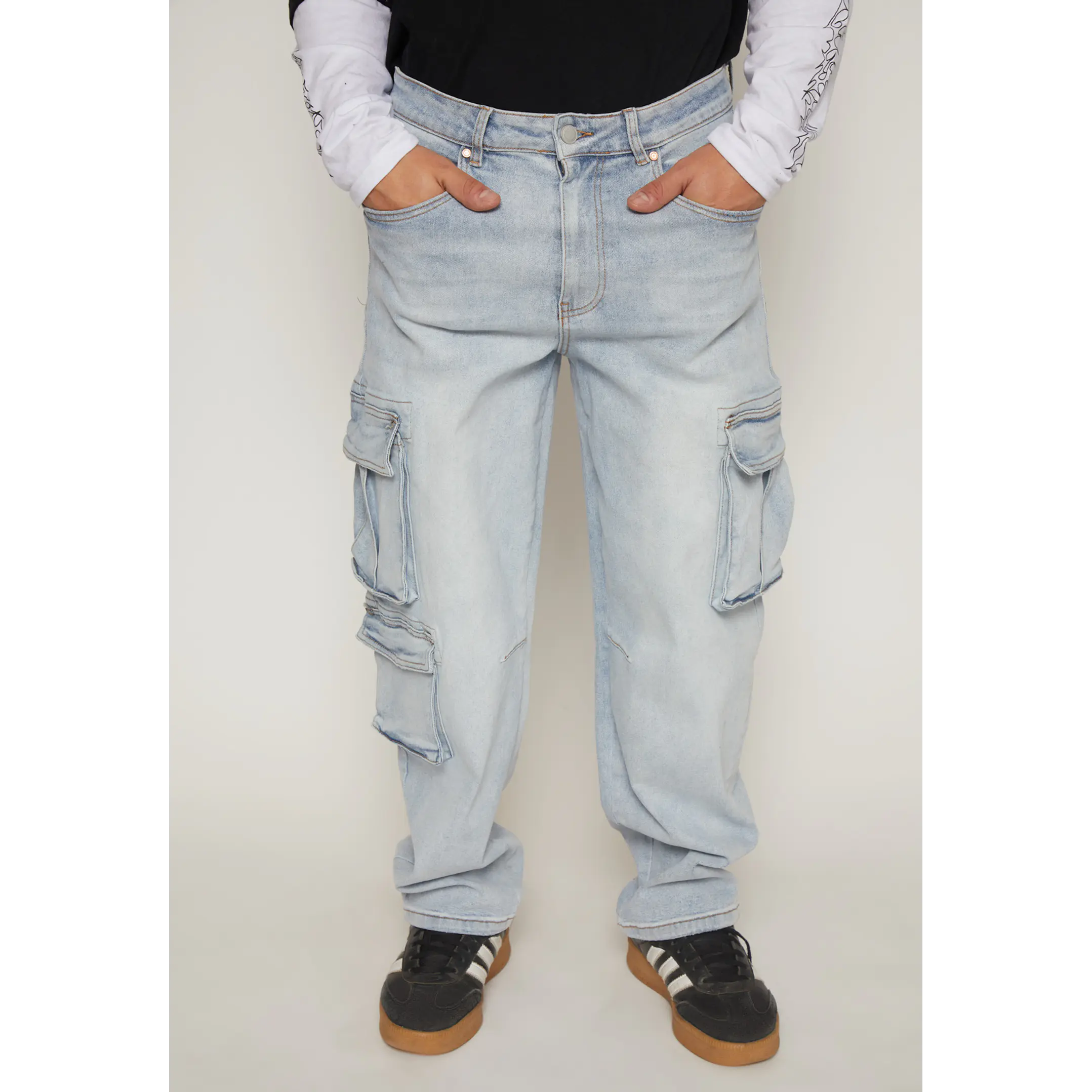 Jeans Cargo Hombre Azul Familyshop 1