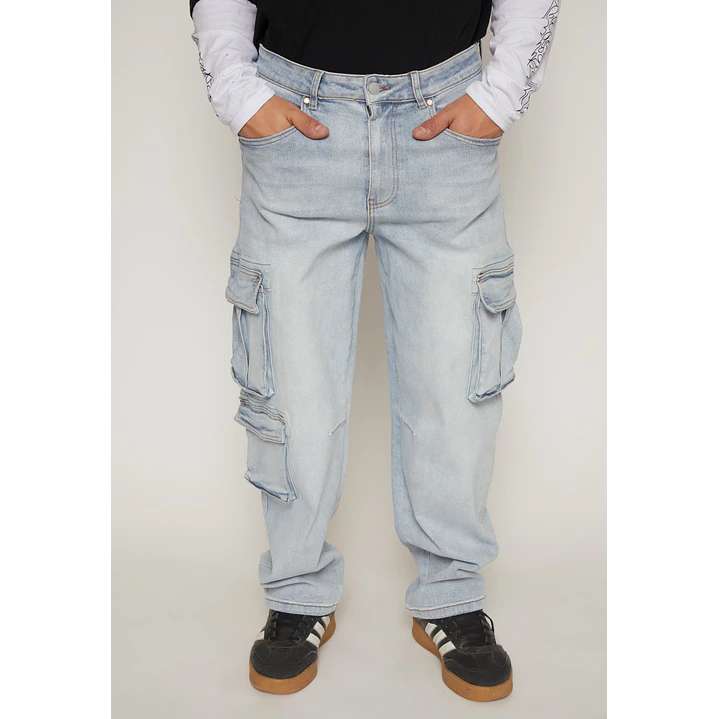 Jeans Cargo Hombre Azul Familyshop 1