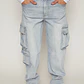 Jeans Cargo Hombre Azul Familyshop - Miniatura 1