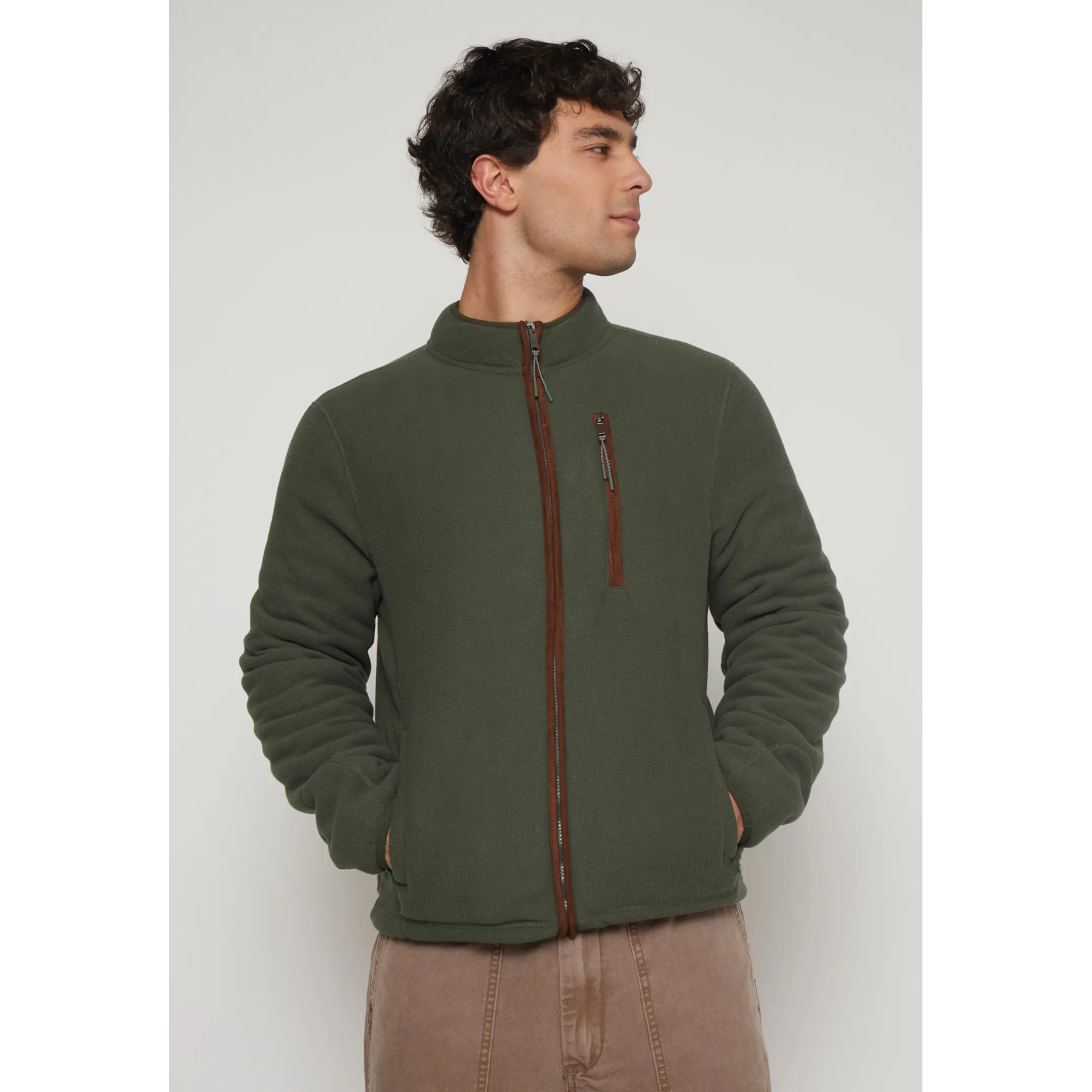 Polar Tejido Hombre Verde Familyshop 1