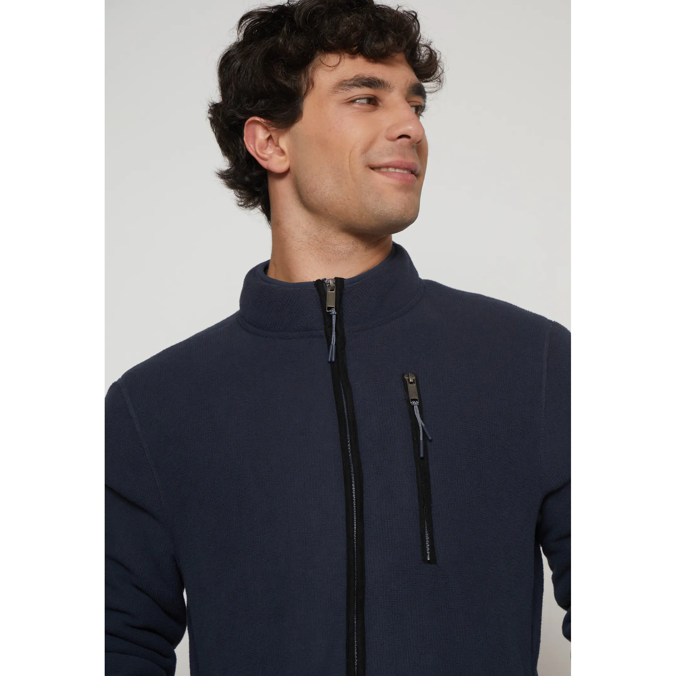 Polar Cierre Hombre Azul Familyshop 3