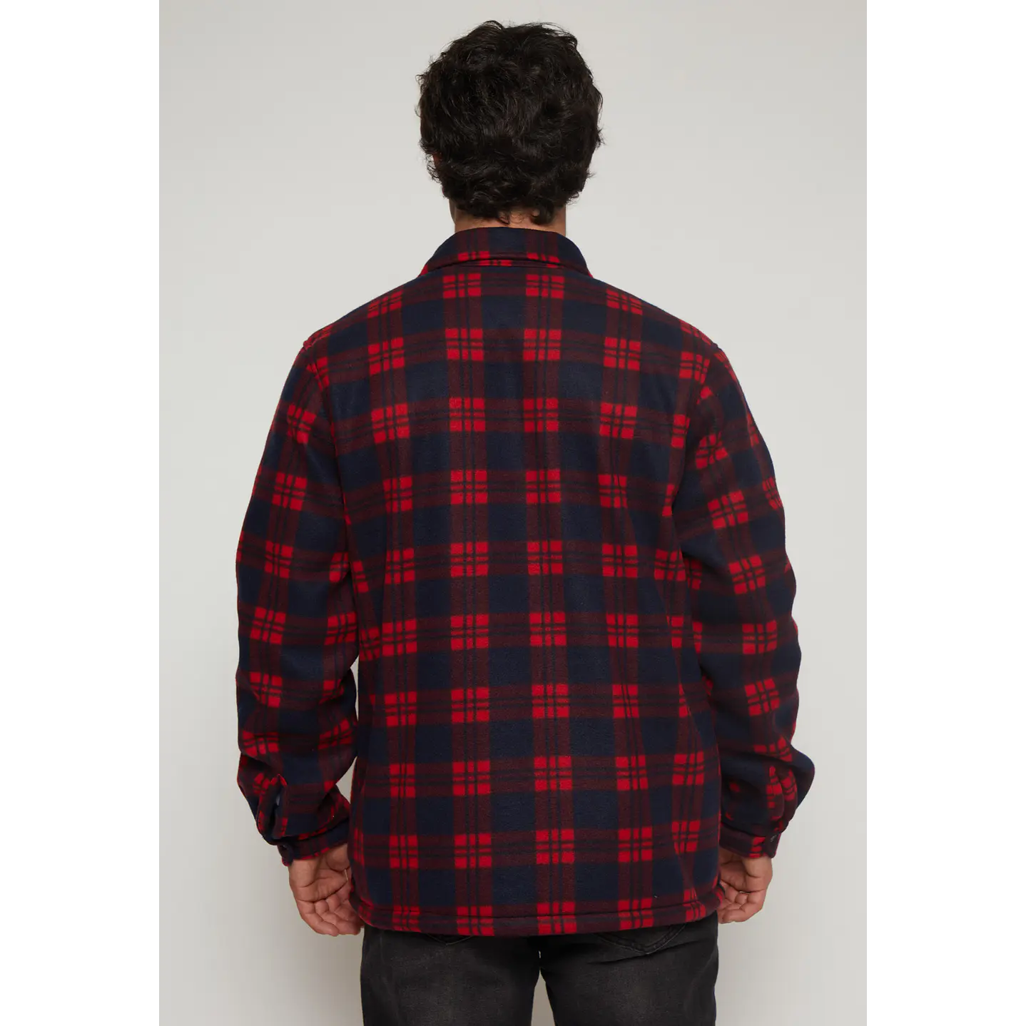 Chaqueta Escocesa Franela Hombre Rojo Familyshop 2