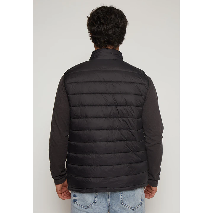 Parka Basic Sin Manga Hombre Negro Familyshop 2