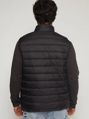 Parka Basic Sin Manga Hombre Negro Familyshop