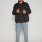 Parka Basic Sin Manga Hombre Negro Familyshop - Miniatura 4