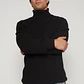 Sweater Cuello Alto Hombre Negro Familyshop - Miniatura 1