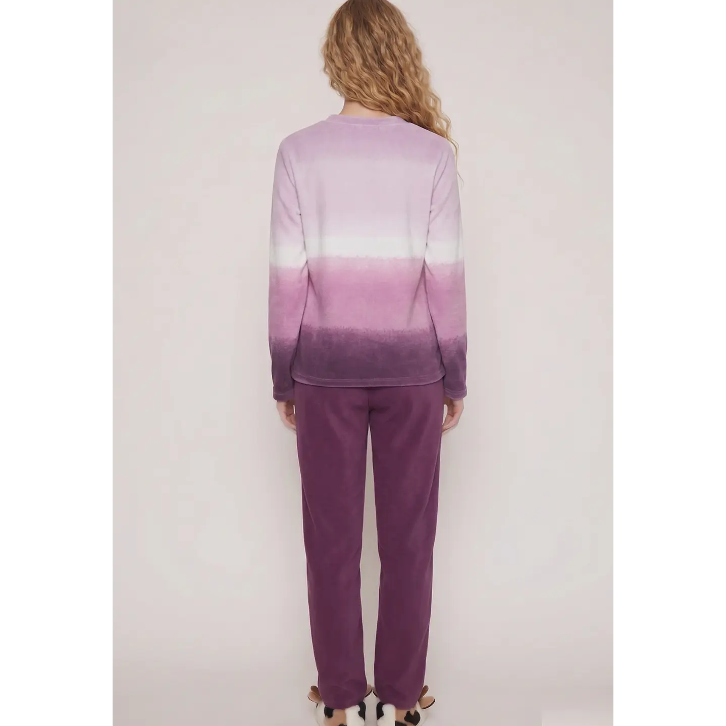 Pijama Polar Mujer Morado Familyshop 2