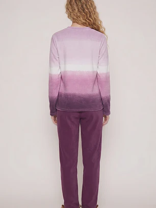 Pijama Polar Mujer Morado Familyshop