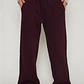 Pantalón Buzo Wide Leg Mujer Burdeo Familyshop - Miniatura 1