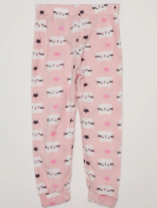 Pijama Polar Niña Rosado Palo Familyshop