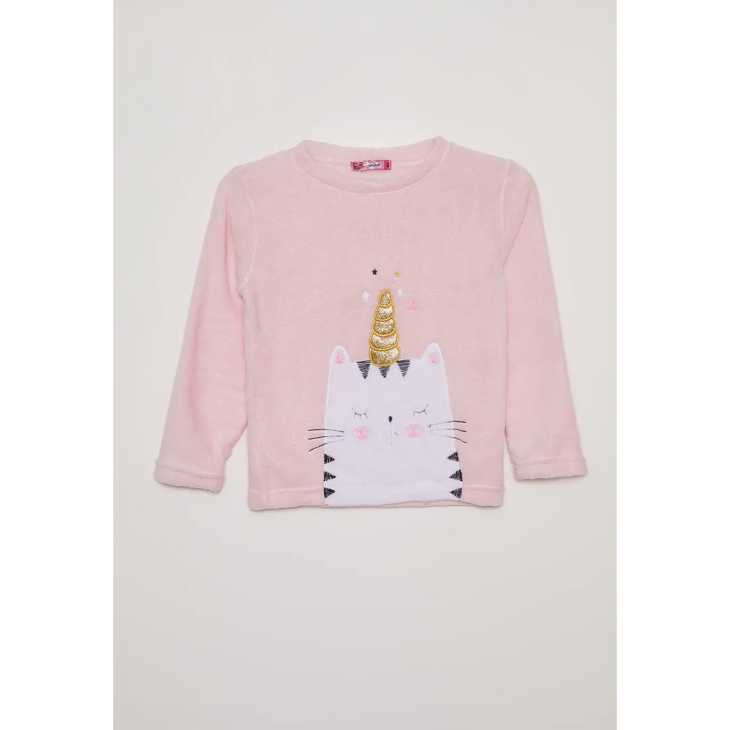Pijama Polar Niña Rosado Palo Familyshop 1