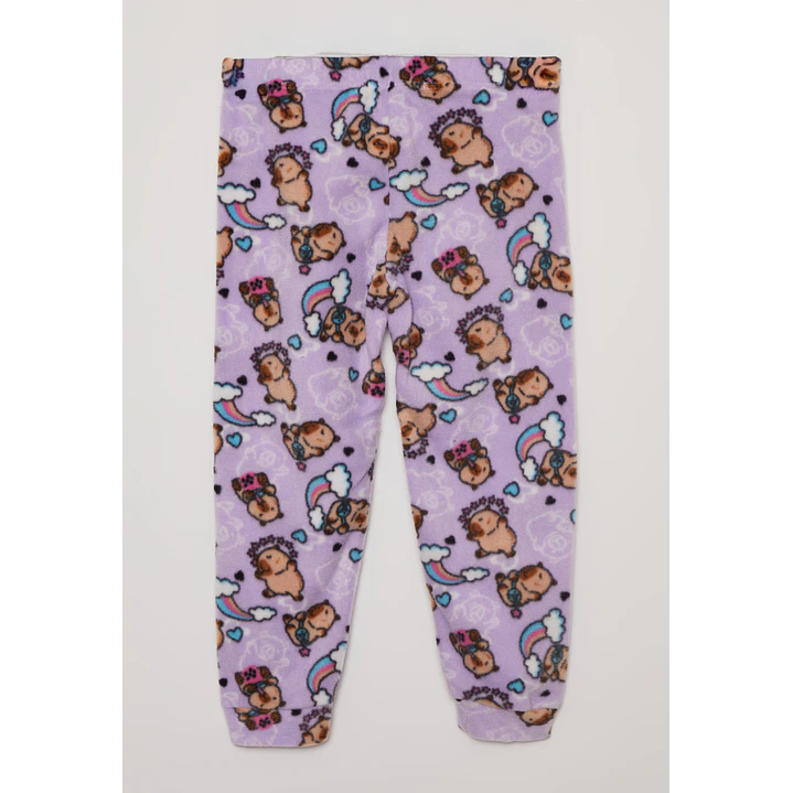 Pijama Polar Niña Morado Familyshop 3