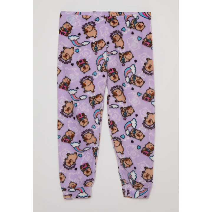Pijama Polar Niña Morado Familyshop 4