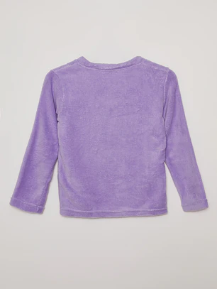 Pijama Polar Niña Morado Familyshop