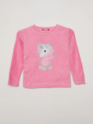 Pijama Polar Niña Rosado Familyshop